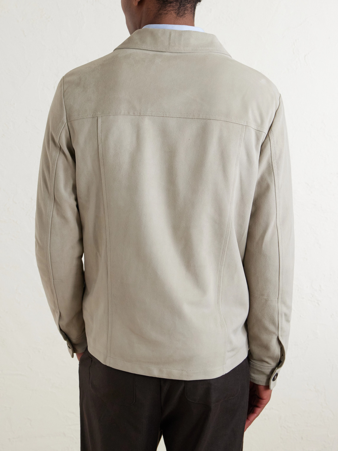  Eleventy - Suede Jacket - Men - Neutrals - It 46 