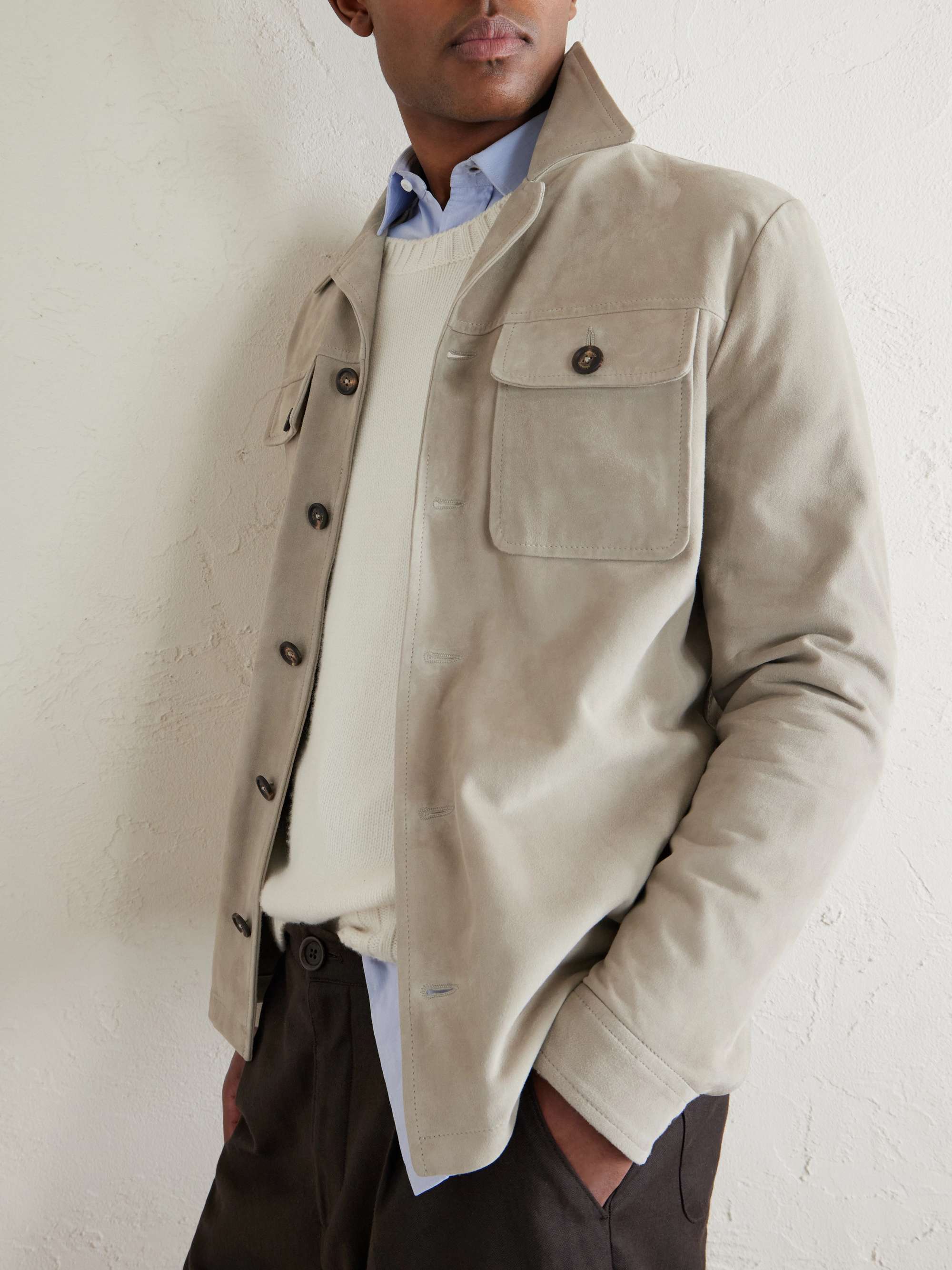 ELEVENTY Suede Jacket for Men | MR PORTER