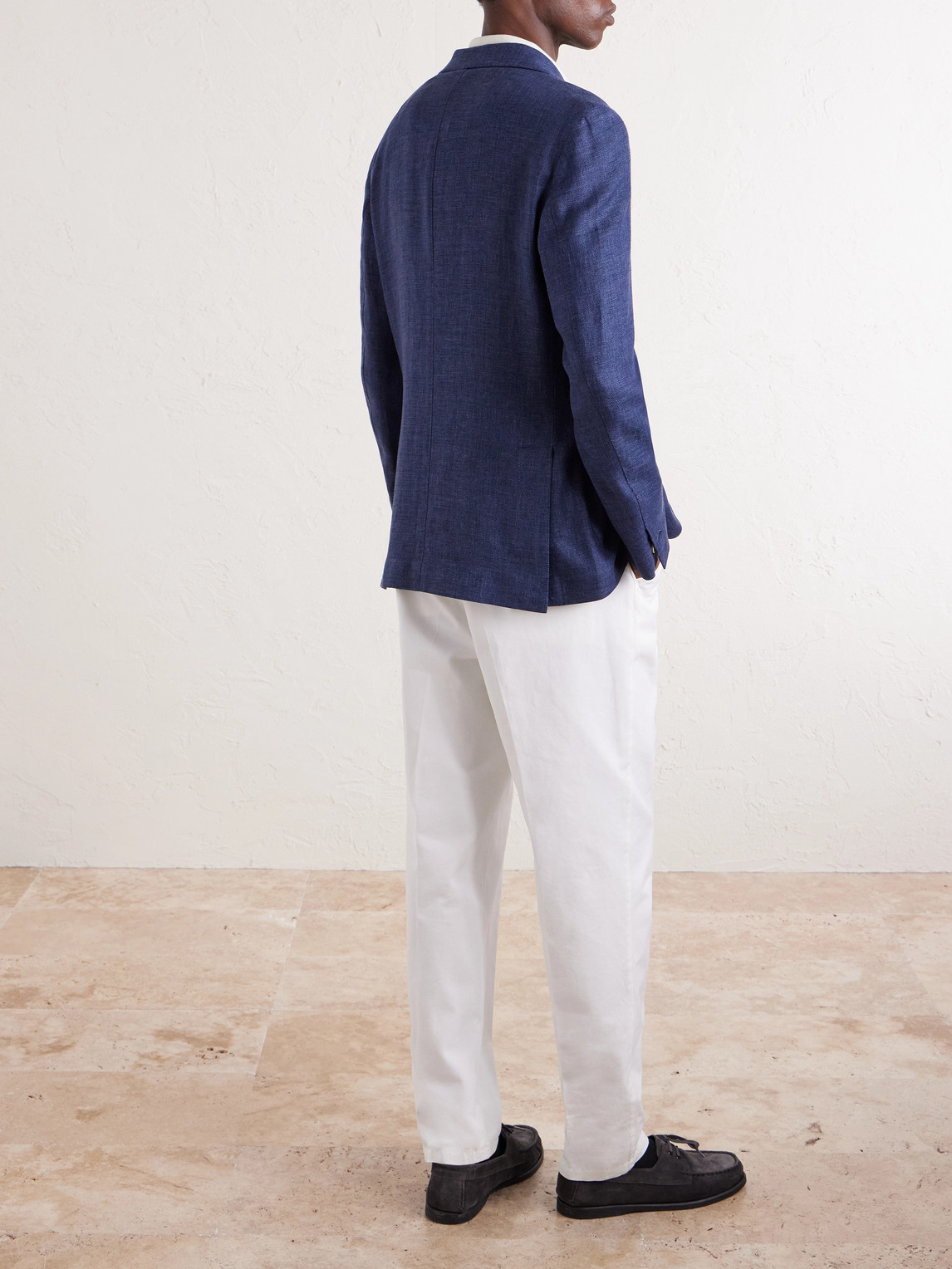 Stretch-Linen, Wool And Silk-Blend Suit Jacket