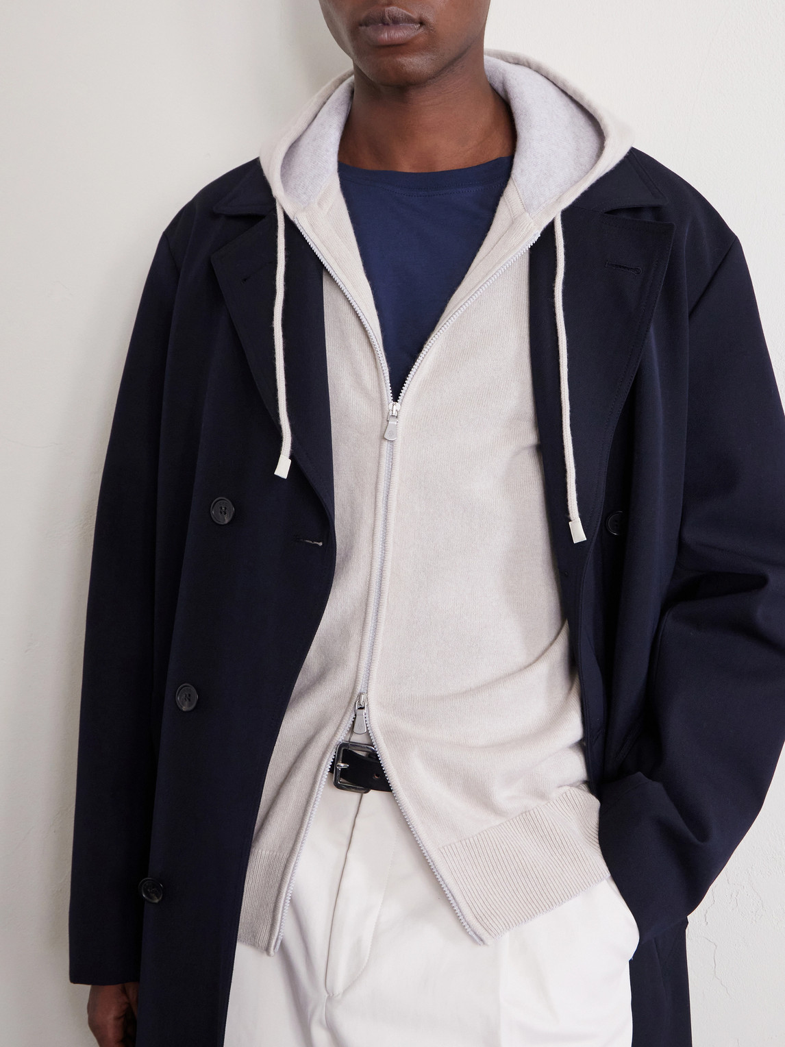 Cashmere Zip-Up Hoodie