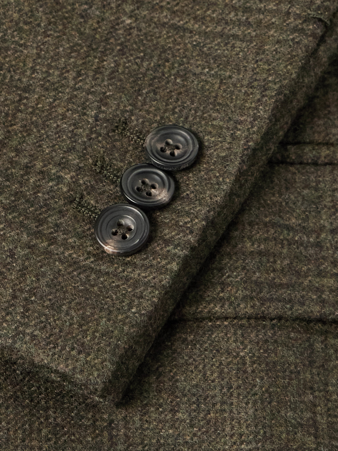 J. Mueser Waverly Prince Of Wales Checked Wool Suit Jacket In Brown