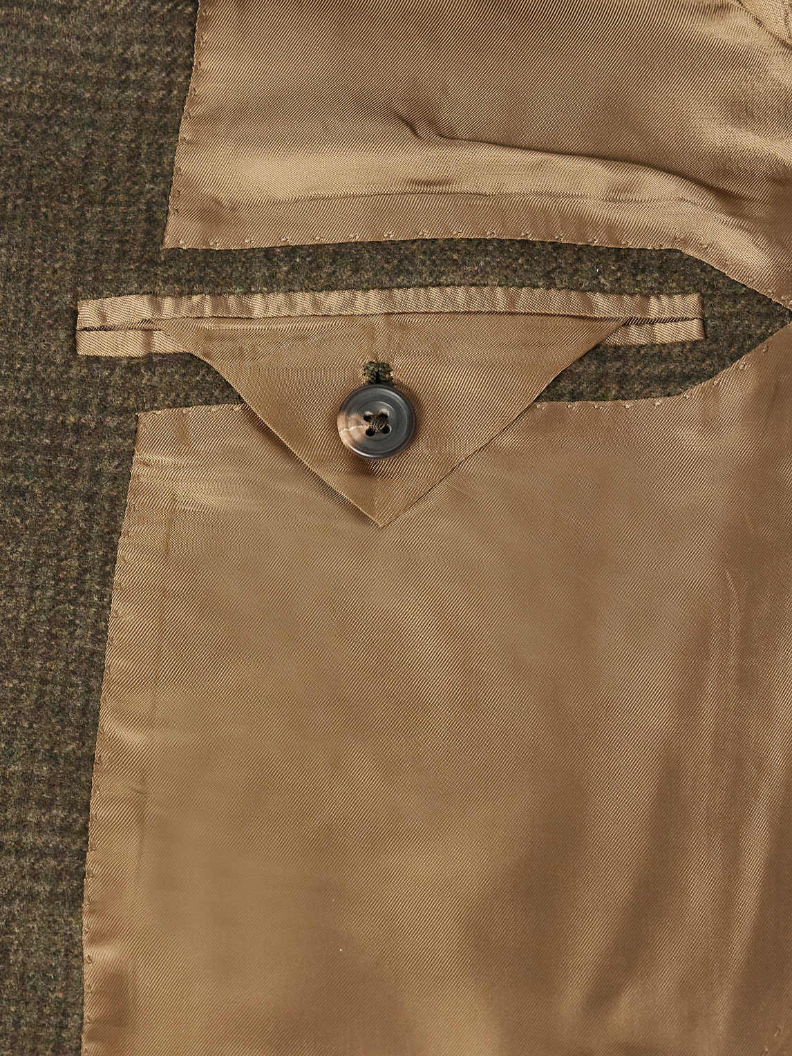 J. Mueser Waverly Prince Of Wales Checked Wool Suit Jacket In Brown