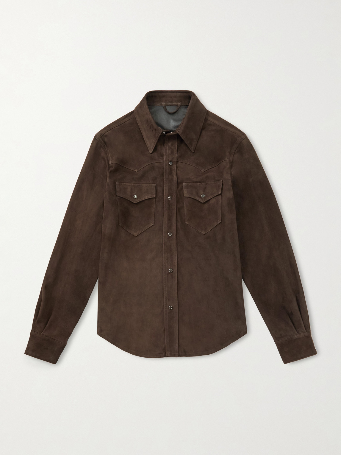 J. Mueser Suede Western Overshirt - Men