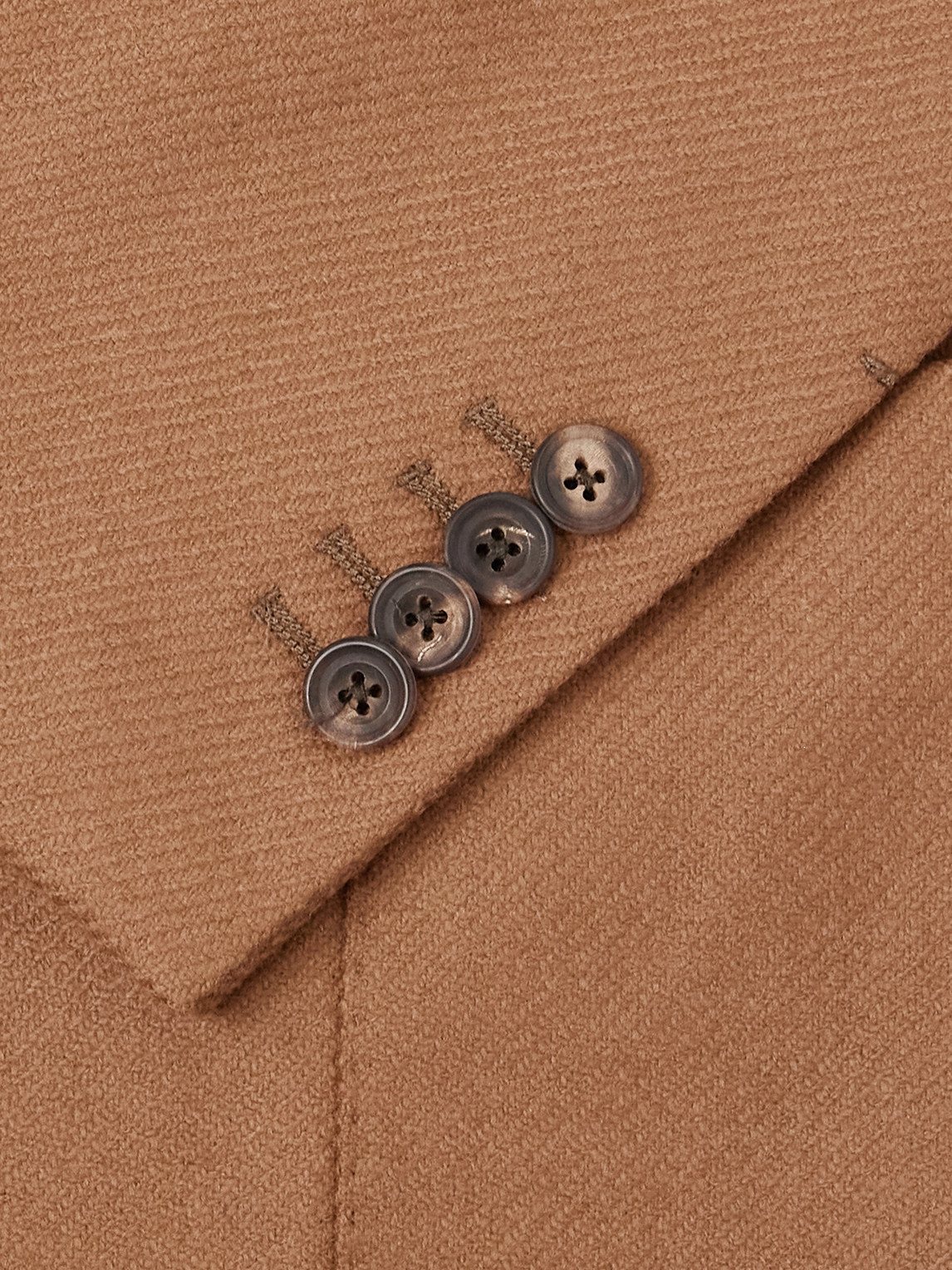 J. Mueser Wool And Cashmere-blend Blazer In Brown