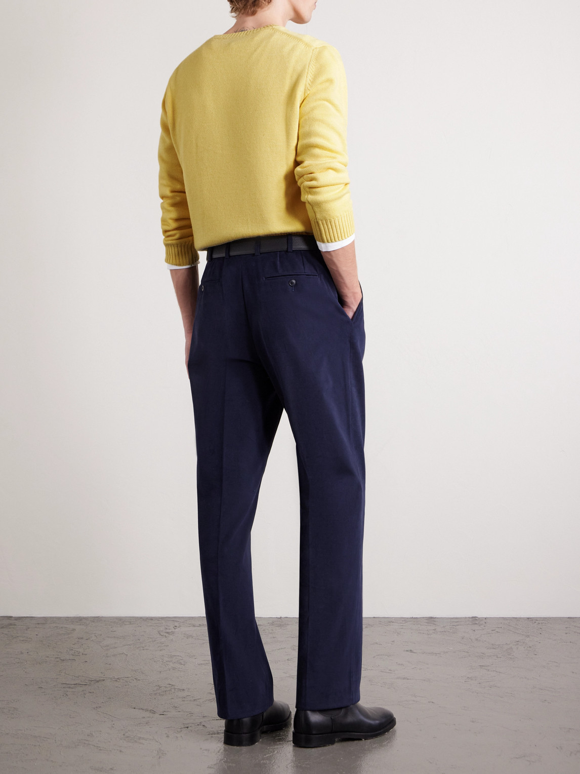 J. Mueser Wool Sweater In Yellow