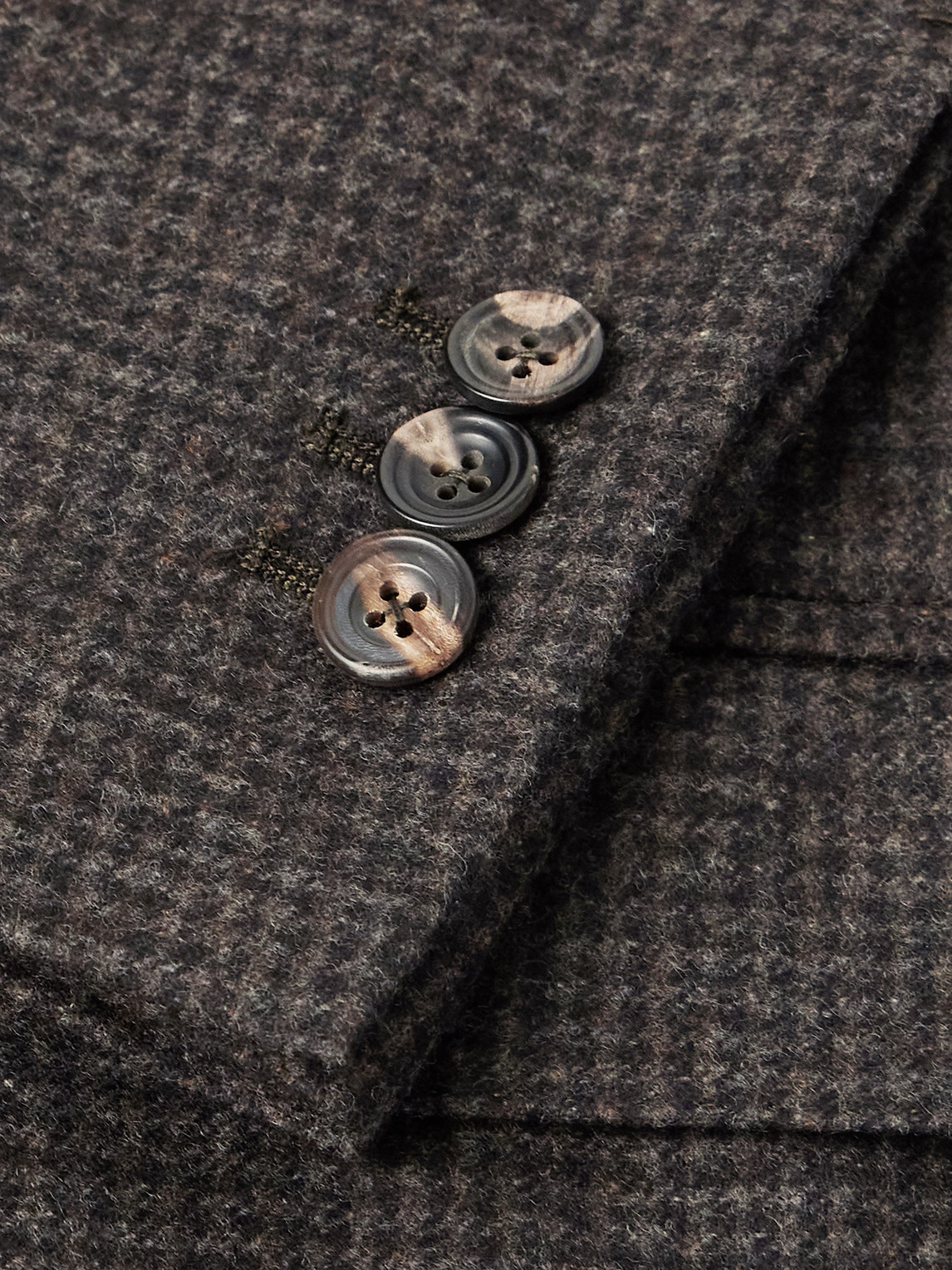 J. Mueser Waverly Puppytooth Wool Suit Jacket In Brown