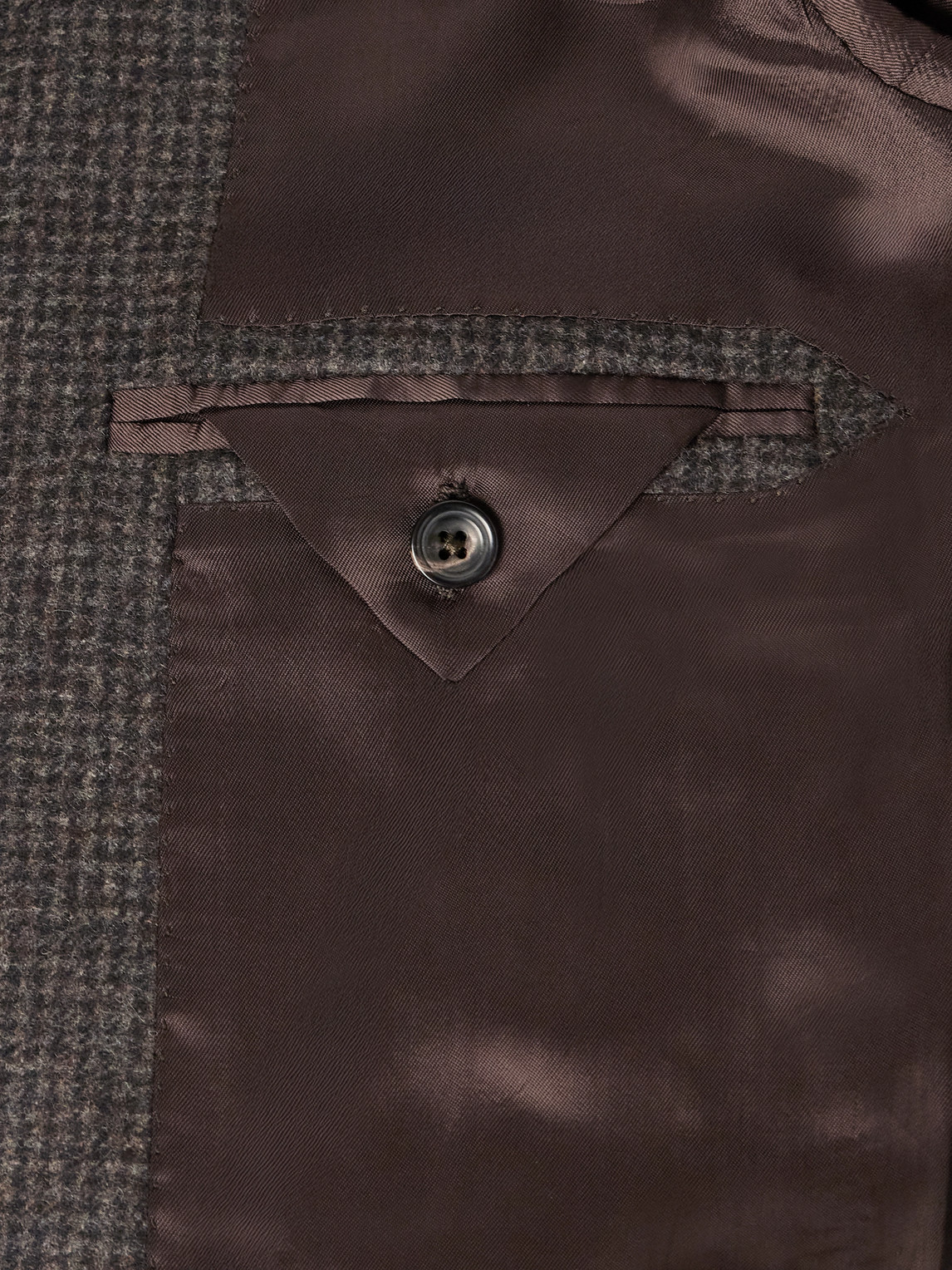 J. Mueser Waverly Puppytooth Wool Suit Jacket In Brown