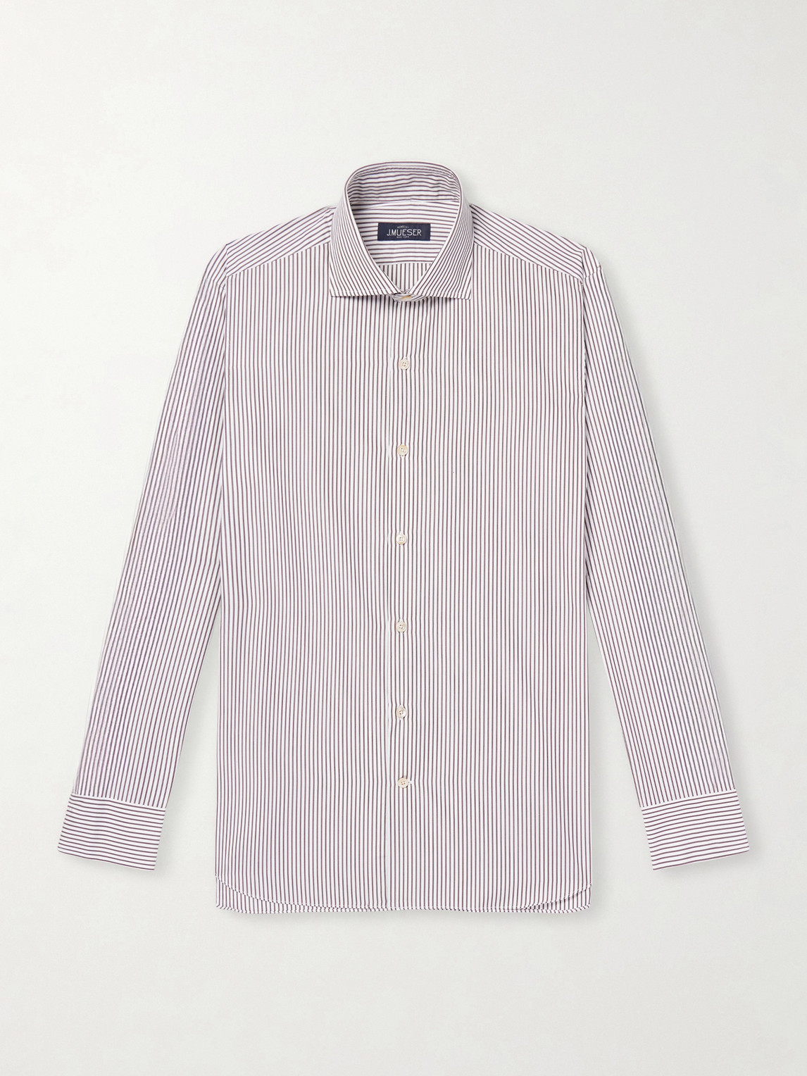 J. Mueser – Striped Cotton-Poplin Shirt