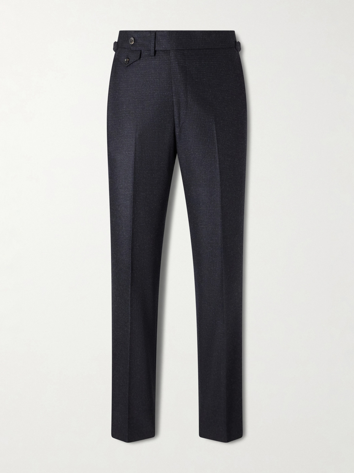 J. Mueser Waverly Straight-leg Virgin Wool Suit Trousers In Blue