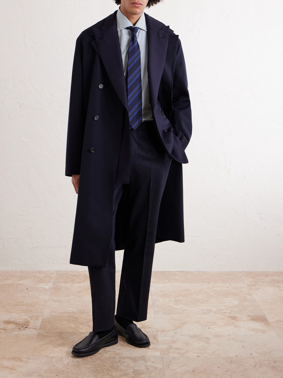 Waverly Straight-Leg Virgin Wool Suit Trousers