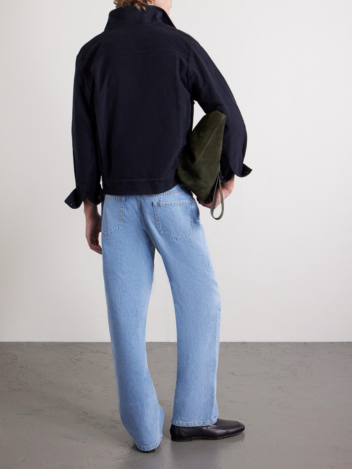 J. Mueser Marfa Cotton-moleskin Jacket In Blue