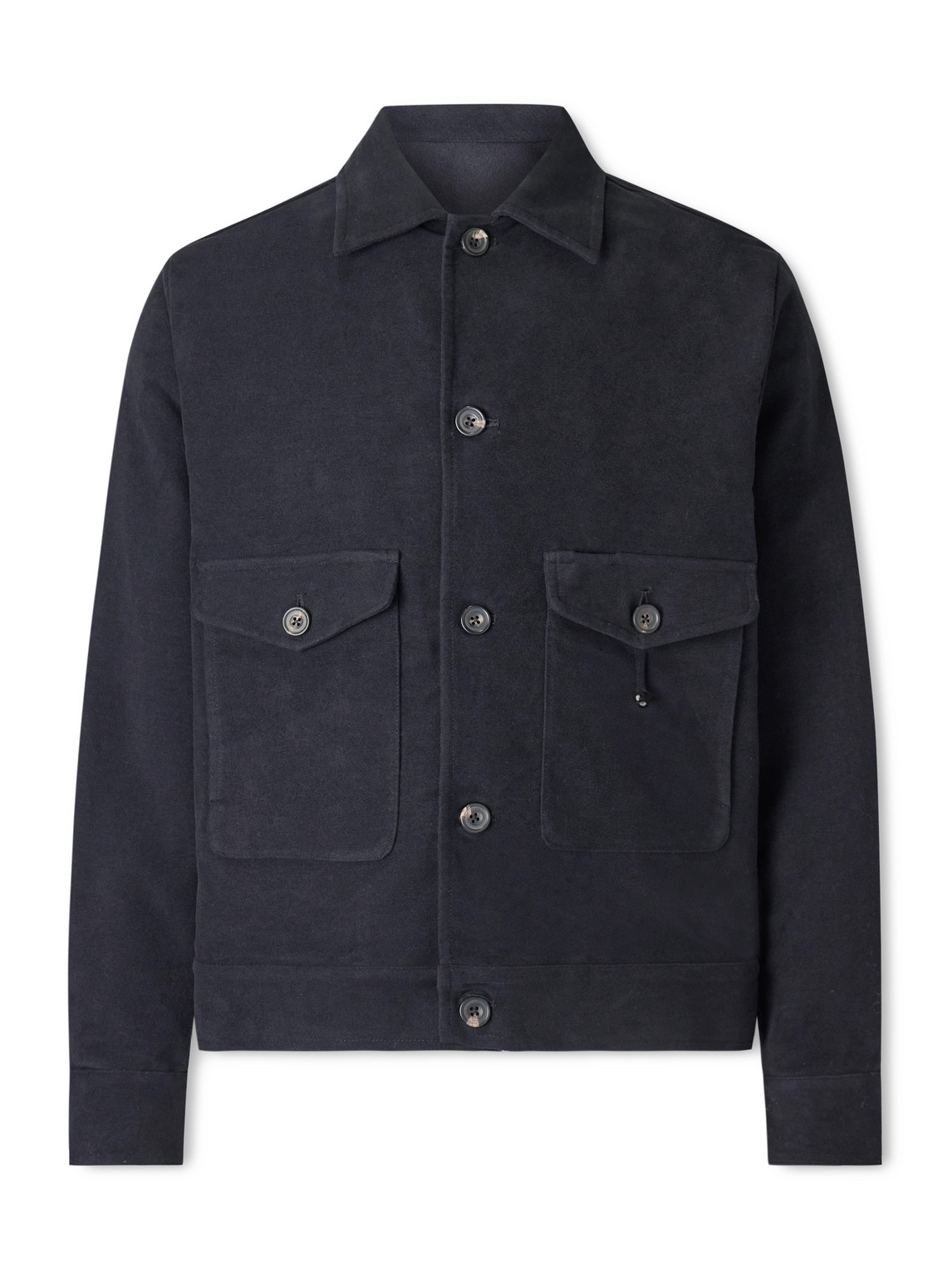 J. Mueser Marfa Cotton-moleskin Jacket In Blue