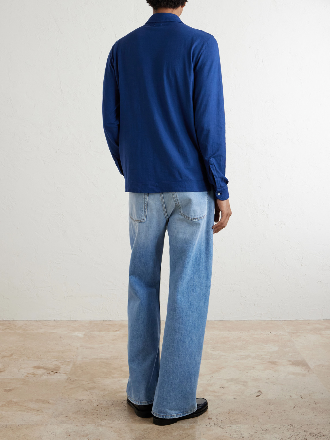  Massimo Alba - Raya Linen And Cotton-blend Polo Shirt - Men - Blue - S 