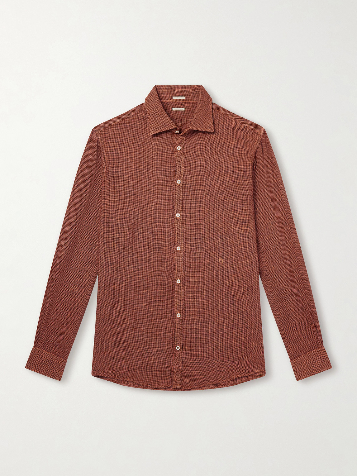 Massimo Alba – Genova Houndstooth Cotton Shirt