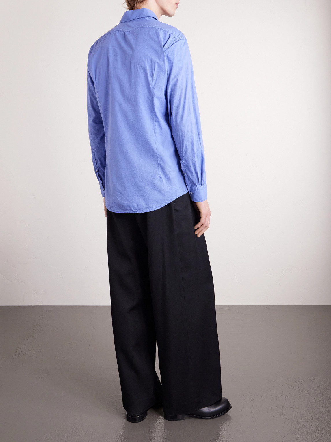  Massimo Alba - Genova Cotton Shirt - Men - Blue - S 