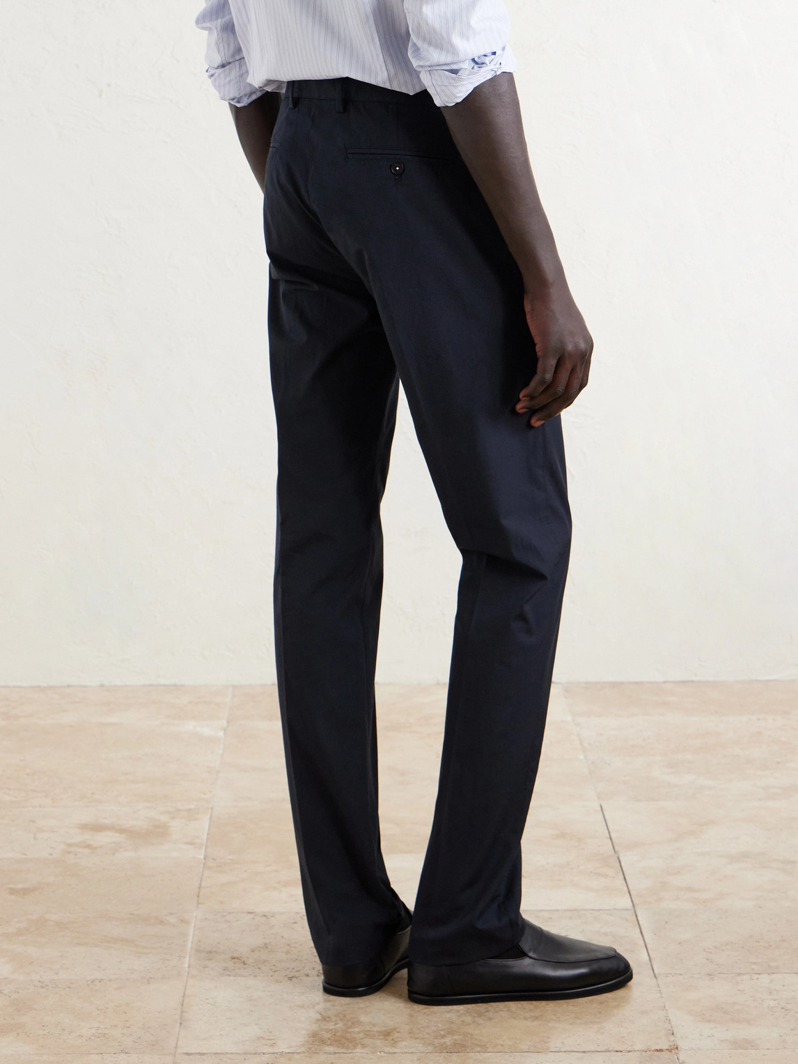  Massimo Alba - Mauko Straight-leg Cotton Trousers - Men - Blue - It 46 