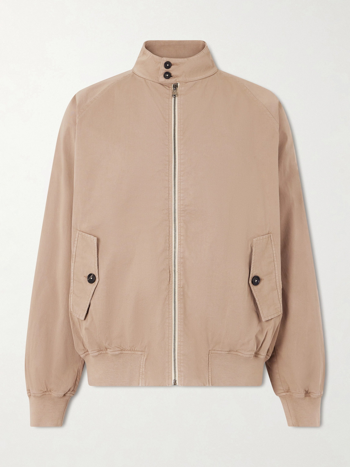 Massimo Alba Cotton-blend Twill Bomber Jacket In Brown