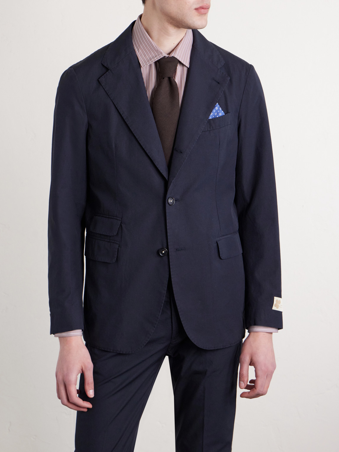  Massimo Alba - Catch2 Cotton Suit Jacket - Men - Blue - It 46 