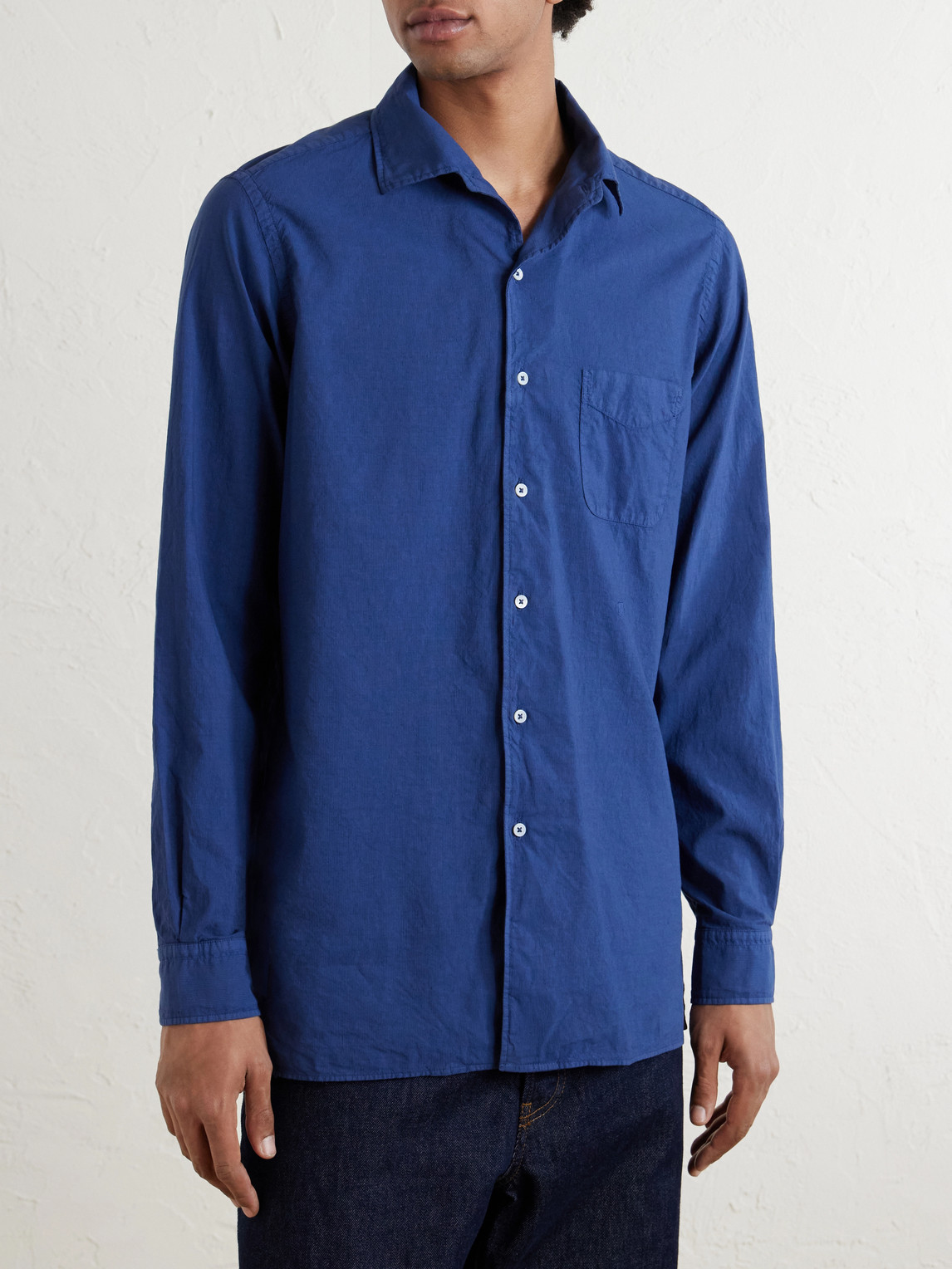  Massimo Alba - Relaxed-fit Cotton And Linen Blend Shirt - Men - Blue - S 
