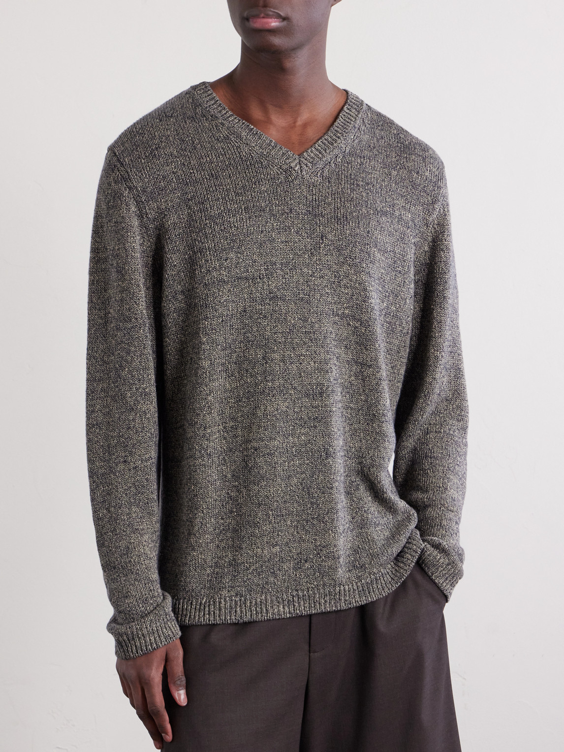  Massimo Alba - Leo Knitted Linen Sweater - Men - Gray - M 