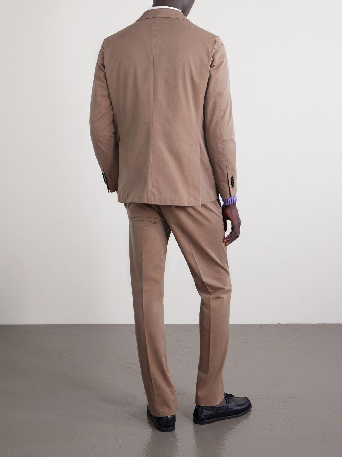 Massimo Alba Sloop Cotton-twill Suit In Brown