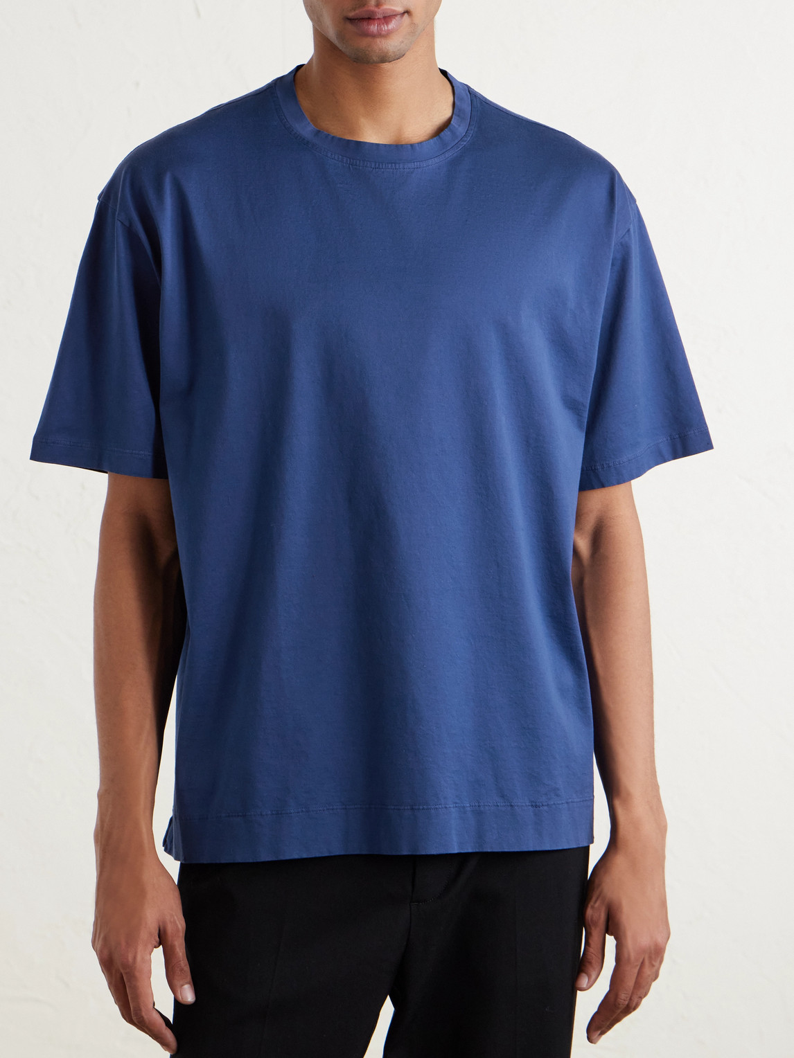 Massimo Alba Nevis Cotton-jersey T-shirt In Blue