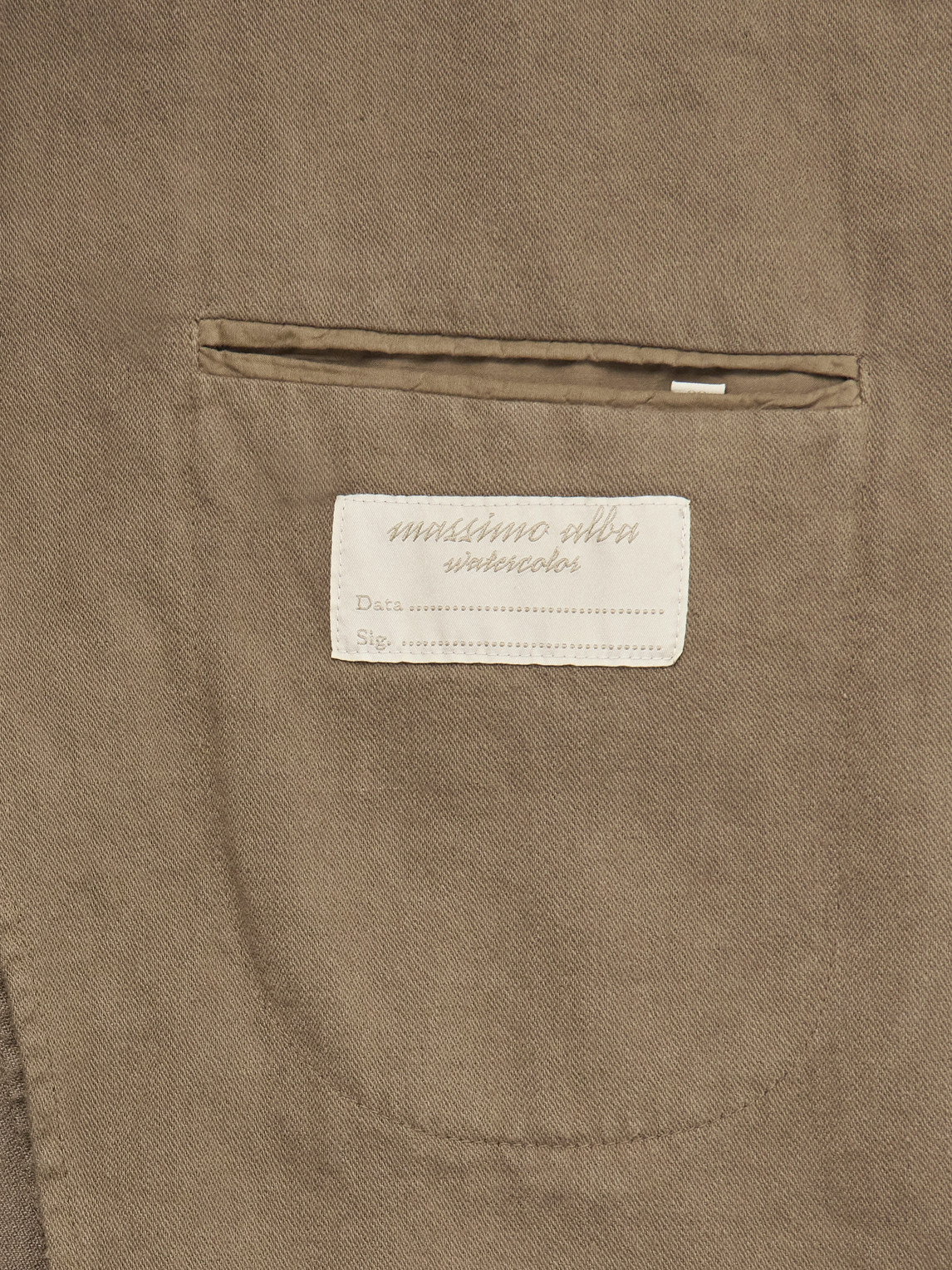 Massimo Alba Baglietto Cotton And Linen-blend Blazer In Brown