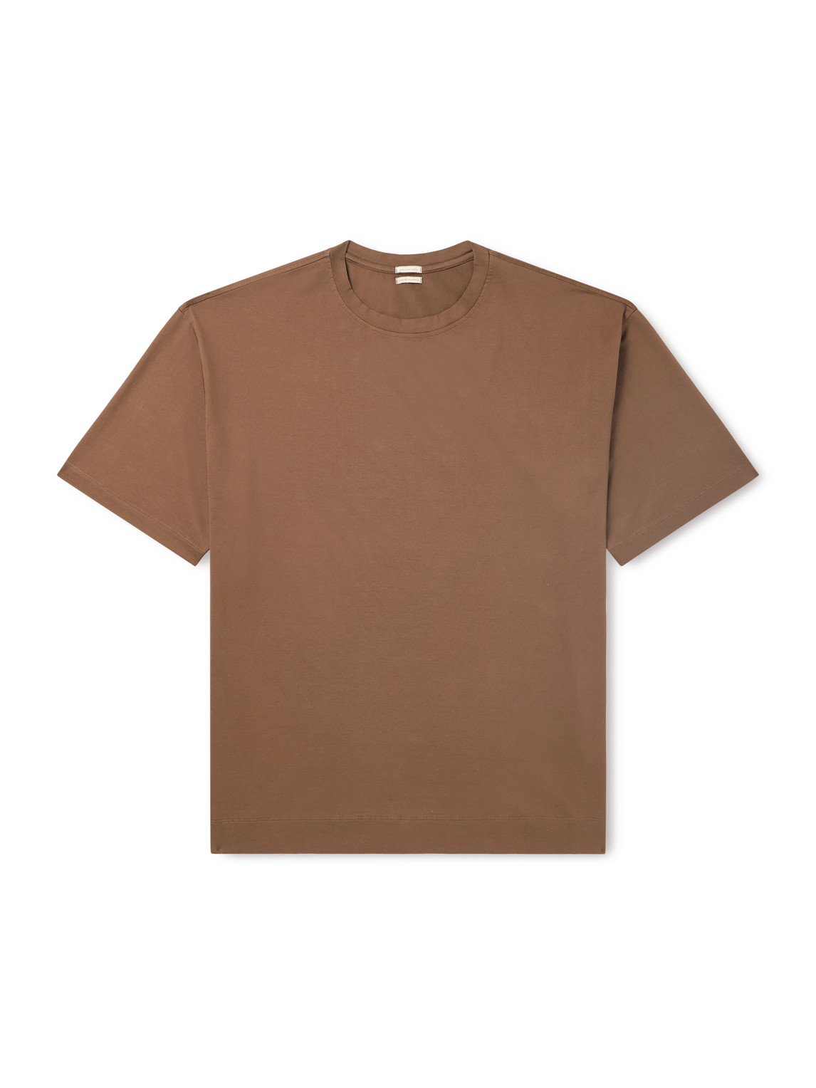 Massimo Alba Nevis Cotton-jersey T-shirt In Brown