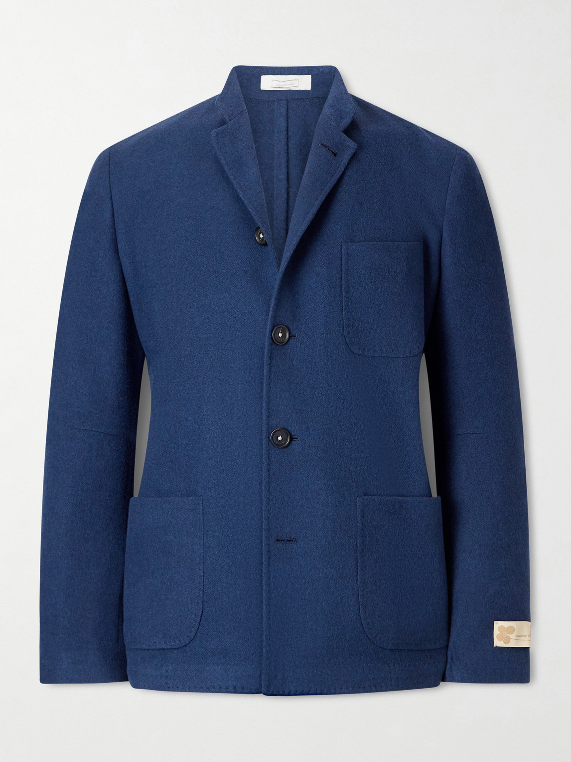 Massimo Alba Bali Virgin Wool, Silk And Cashmere-blend Blazer In Blue