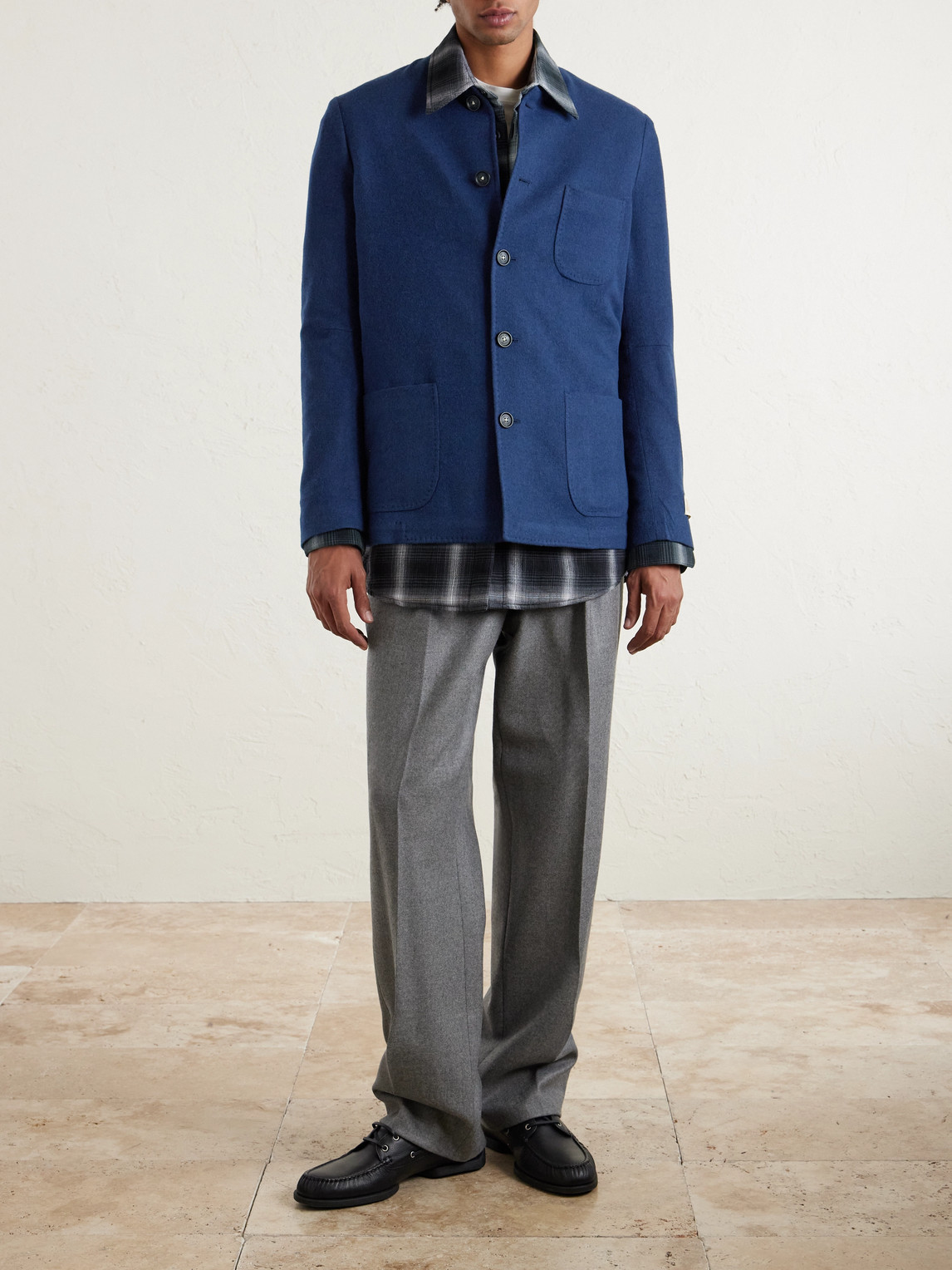 Massimo Alba Bali Virgin Wool, Silk And Cashmere-blend Blazer In Blue