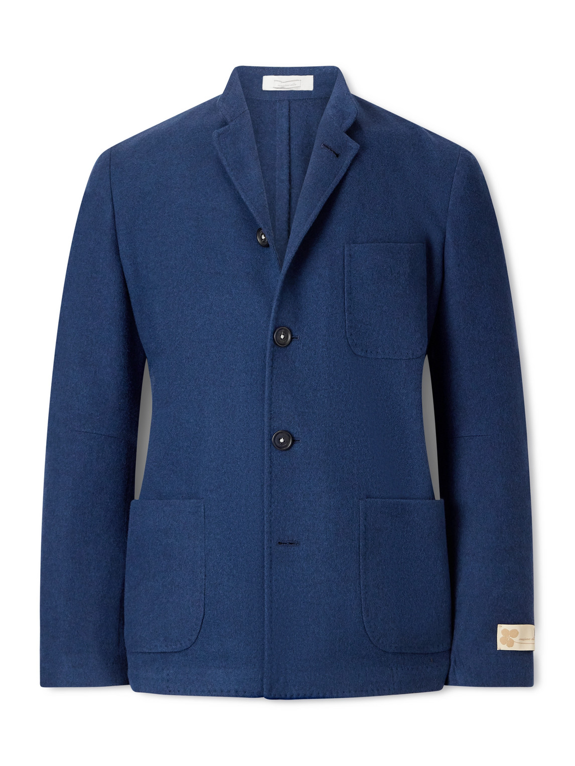 Massimo Alba Bali Virgin Wool, Silk And Cashmere-blend Blazer In Blue