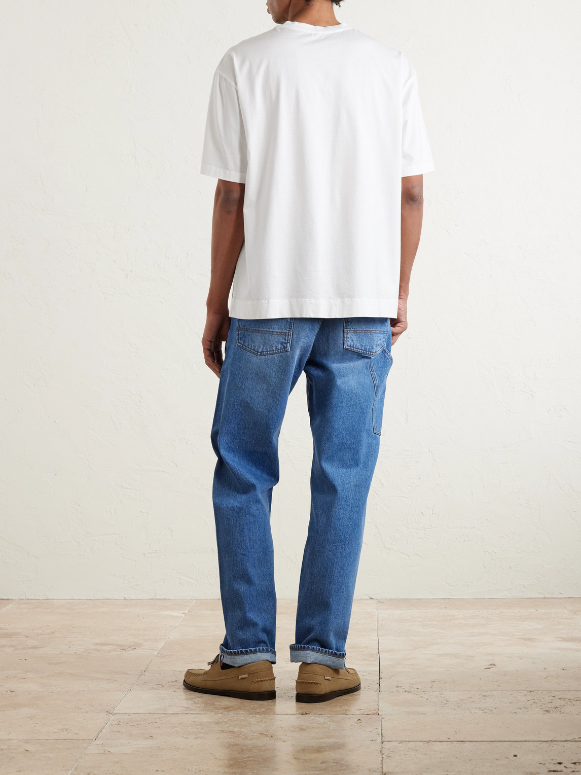 Massimo Alba Nevis Cotton-jersey T-shirt In White