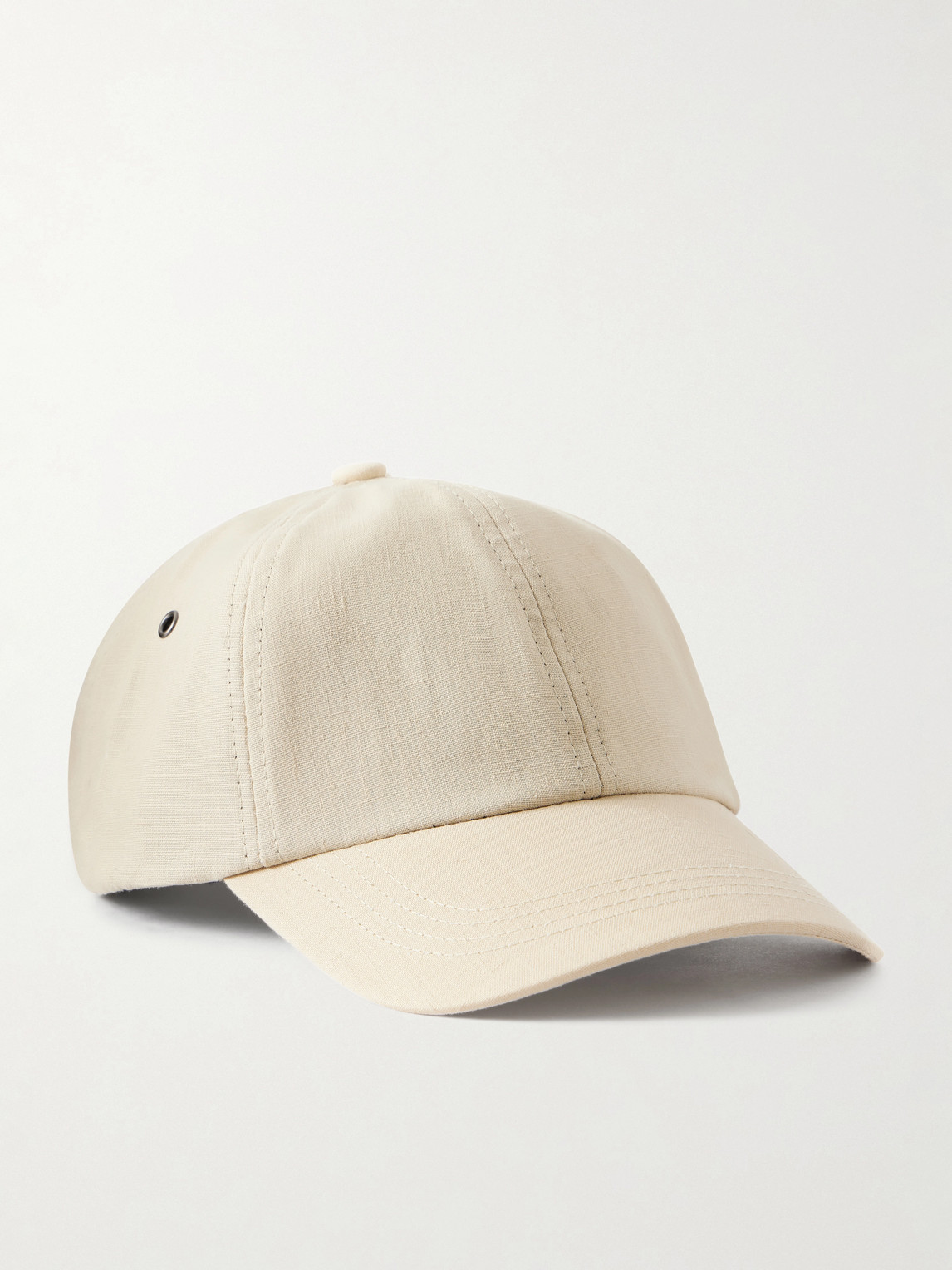 Paul Smith Linen Baseball Cap In Neutral