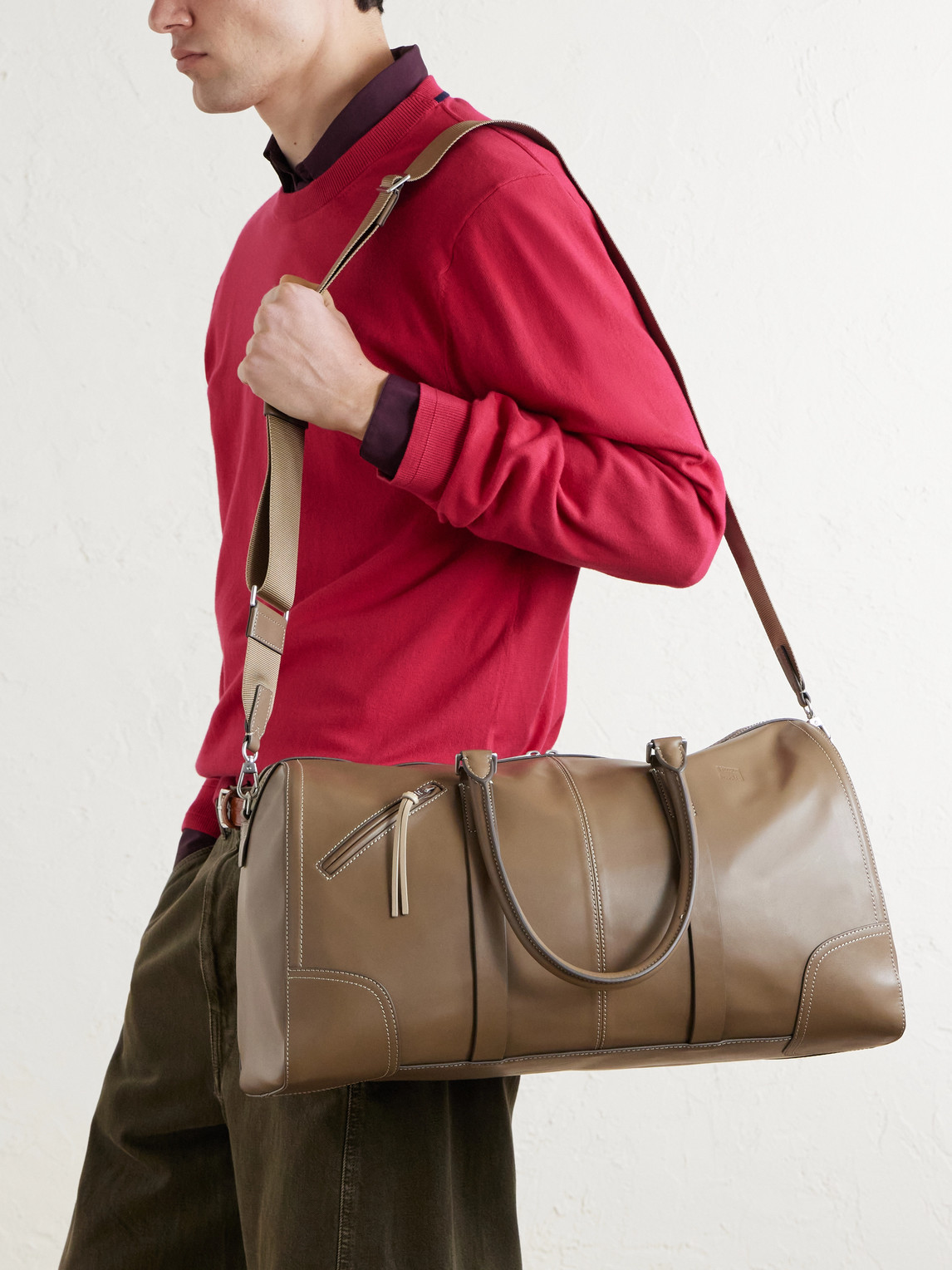  Paul Smith - Leather Weekend Bag - Men - Brown 