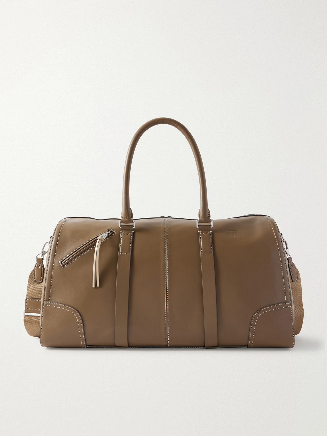 Paul Smith Leather Weekend Bag In Brown