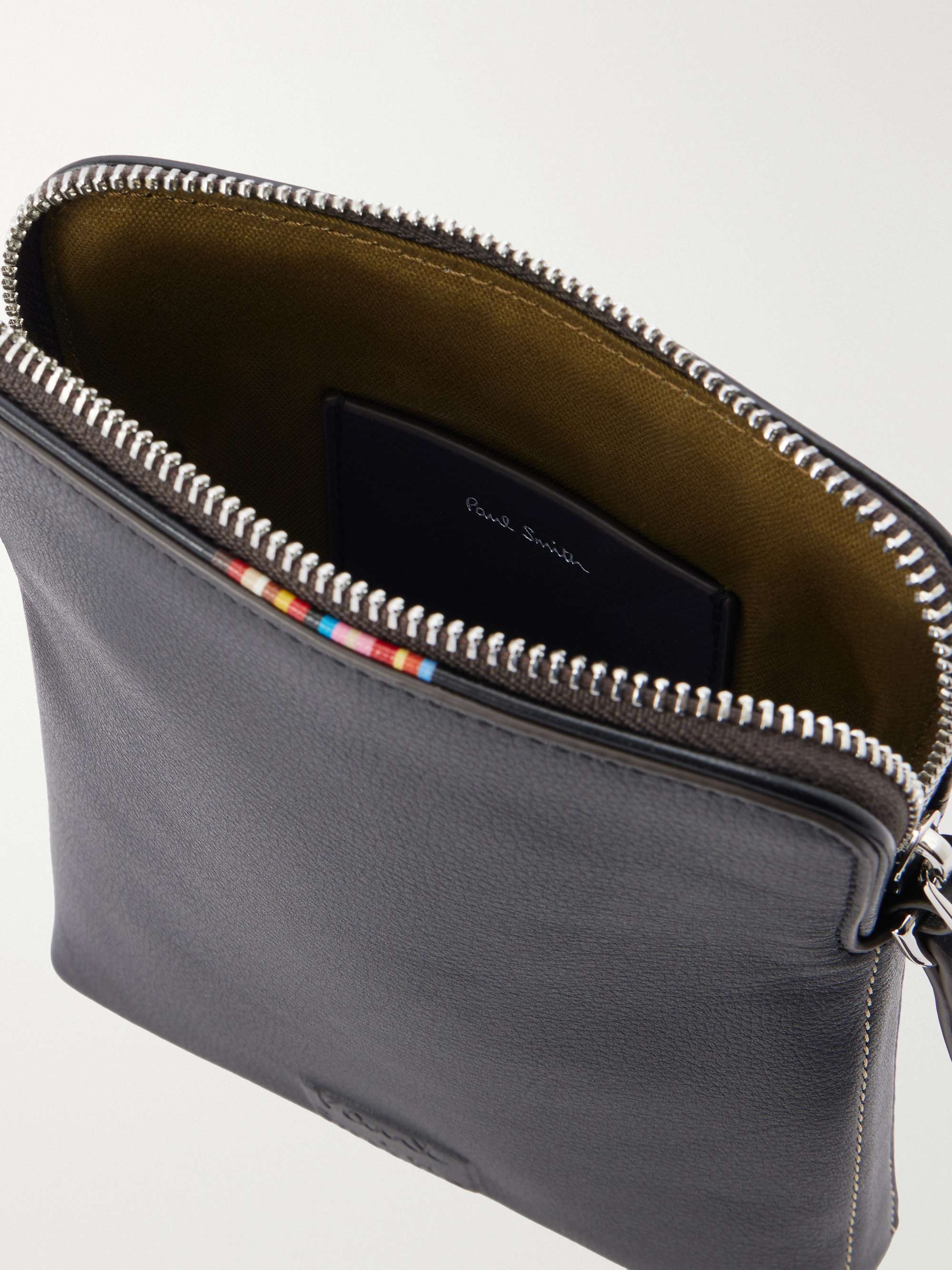 PAUL SMITH Logo-Embossed Leather Phone Pouch for Men | MR PORTER