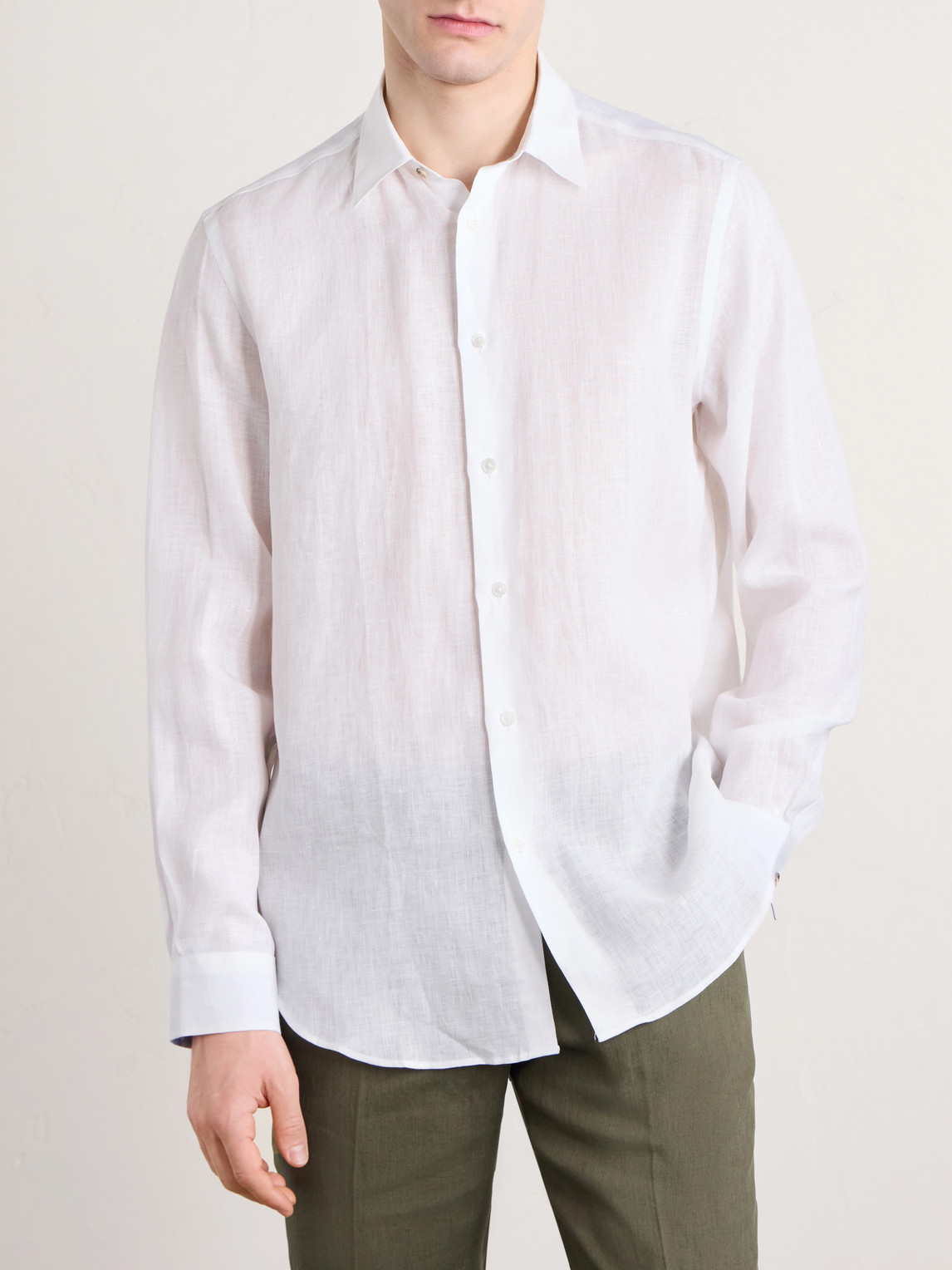  Paul Smith - Linen Shirt - Men - White - S 