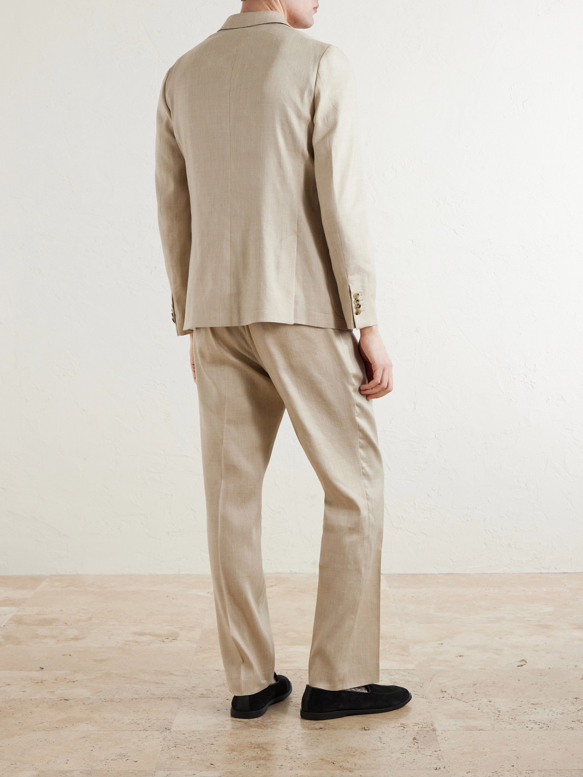  Paul Smith - Linen And Wool-blend Twill Suit Jacket - Men - Neutrals - Uk/us 38 