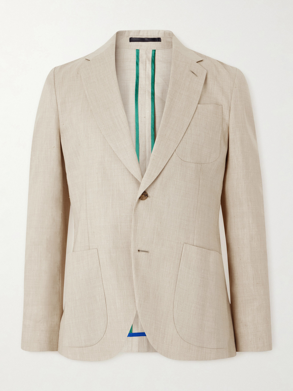 Paul Smith Linen and Wool-Blend Twill Suit Jacket UK/US 36