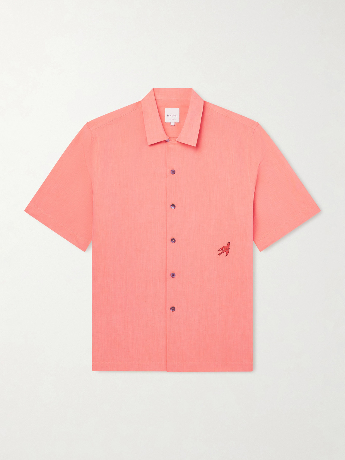 Paul Smith Embroidered Cotton and Linen-Blend hirt - Men