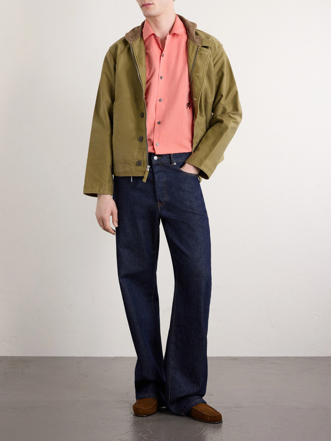 Embroidered Cotton And Linen-Blend Shirt