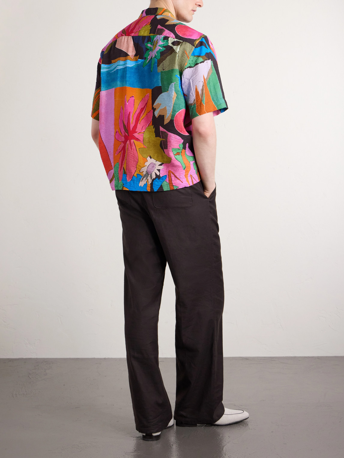  Paul Smith - Printed Voile Shirt - Men - Multi - L 