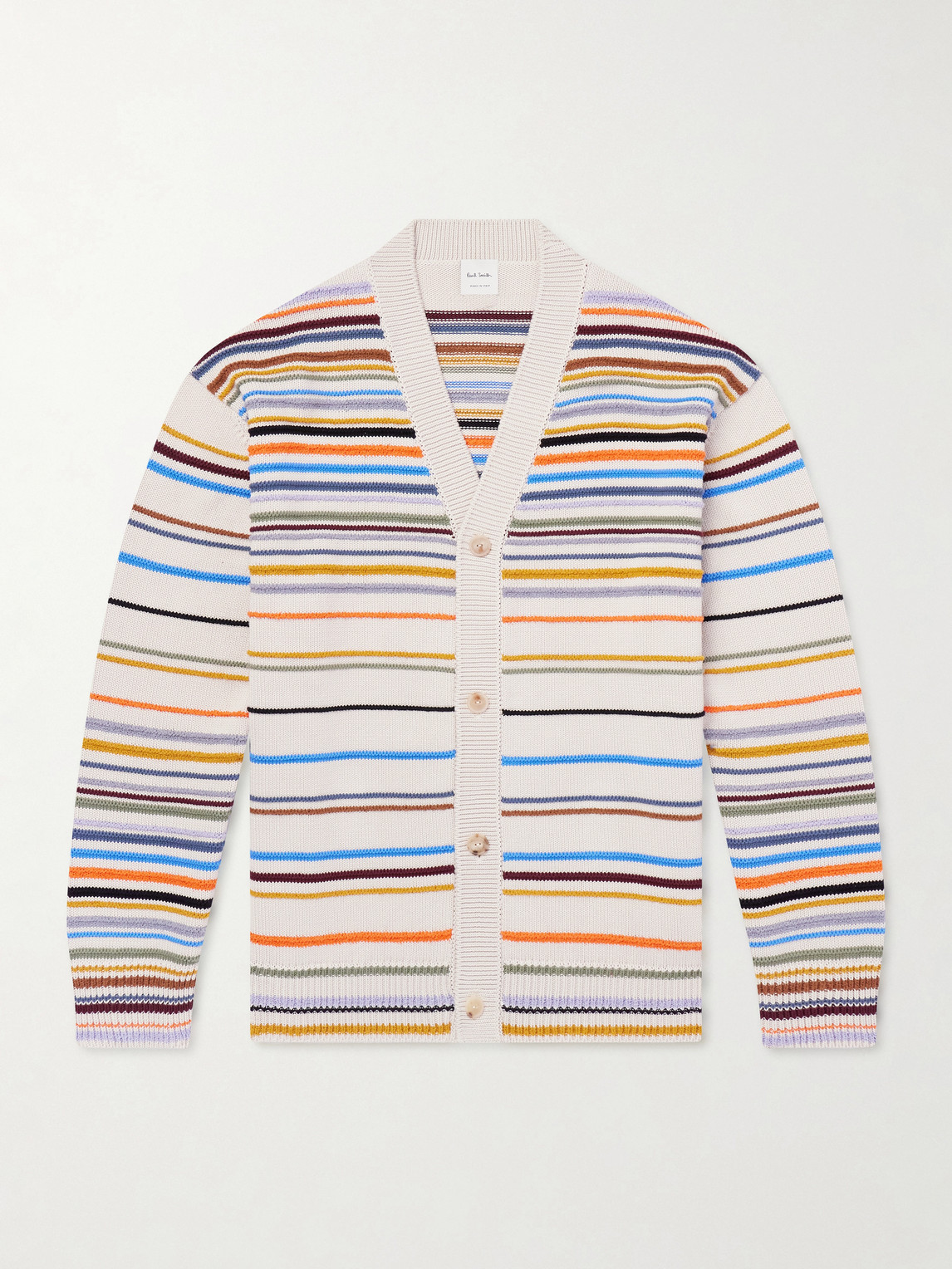 Paul Smith Striped Cotton-Blend Cardigan - Men