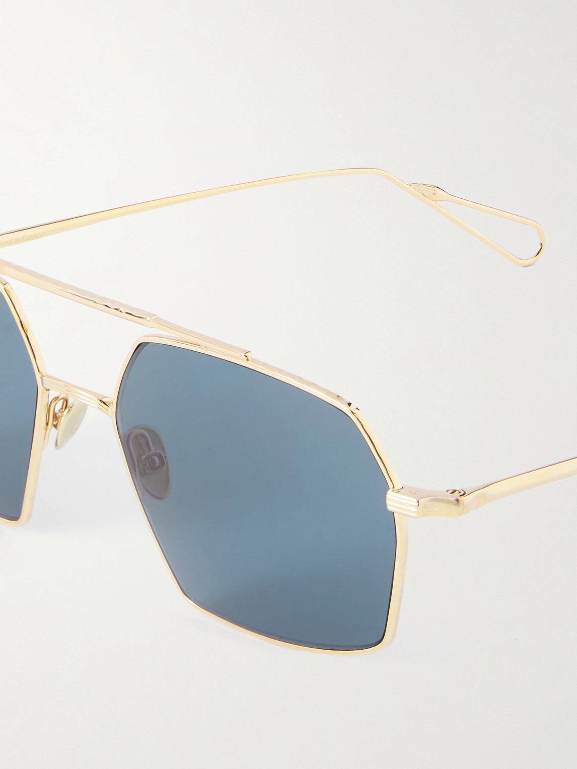 Ahlem Haussmann Aviator-style Gold-tone Sunglasses In Gold