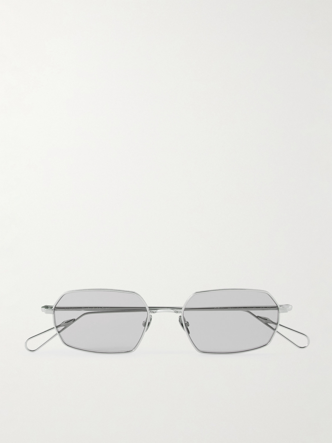 Ahlem Colisee Rectangular-frame Silver-tone Sunglasses