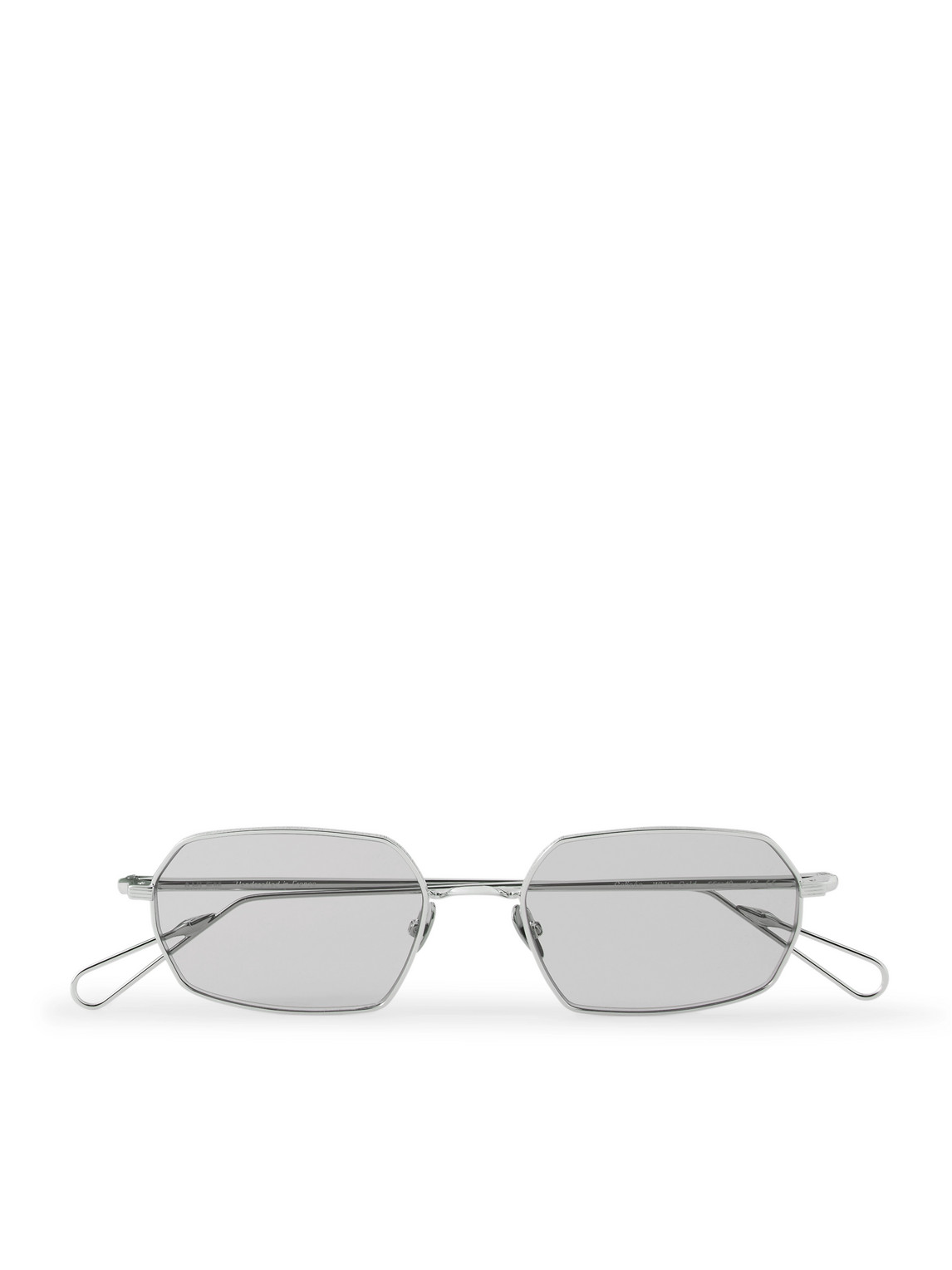 Ahlem Colisee Rectangular-frame Silver-tone Sunglasses