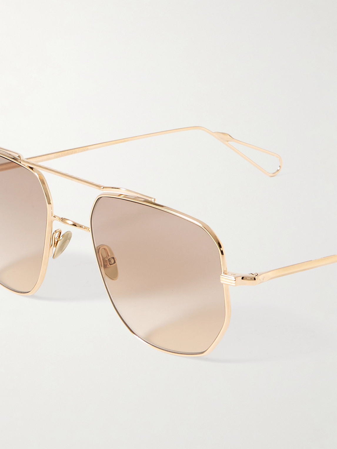 Ahlem Campbell Addy 19 Aviator-style Gold-tone Sunglasses In Gold