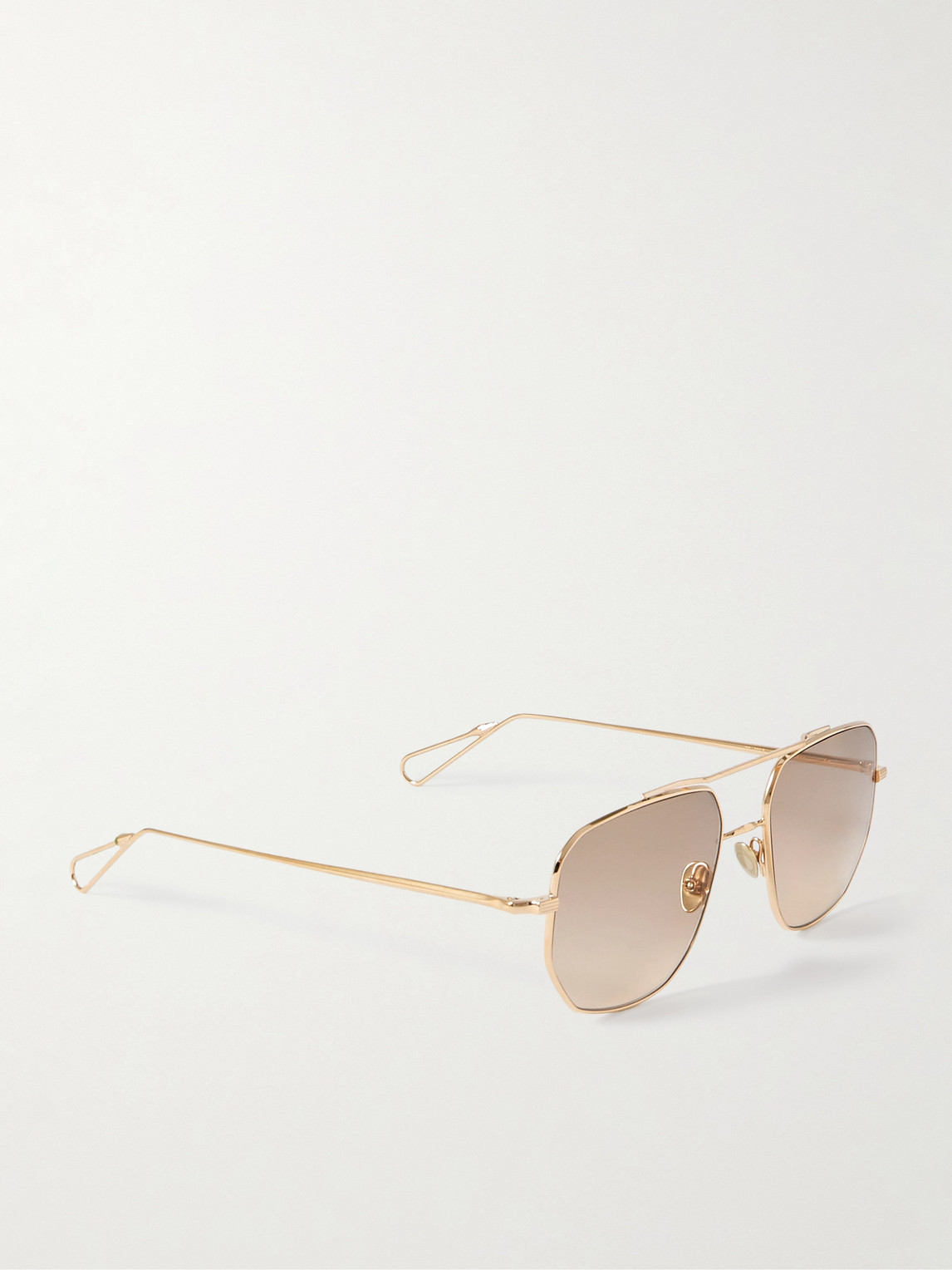 Ahlem Campbell Addy 19 Aviator-style Gold-tone Sunglasses In Gold