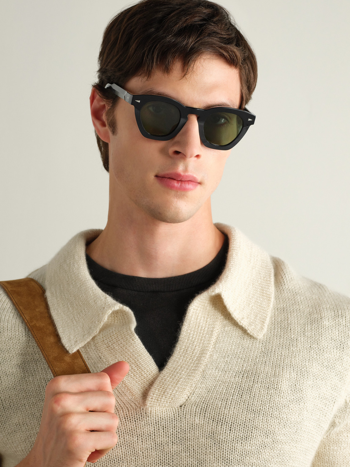 Ahlem Montorgueil D-frame Acetate Sunglasses In Neutral