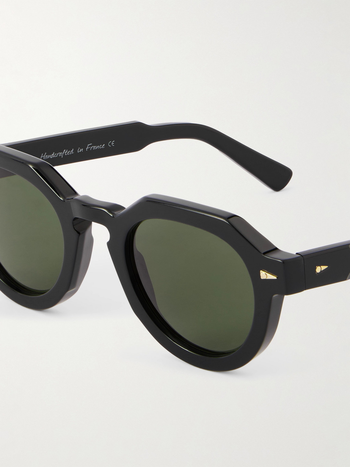 Ahlem Grenelle Round-frame Acetate Sunglasses In Black